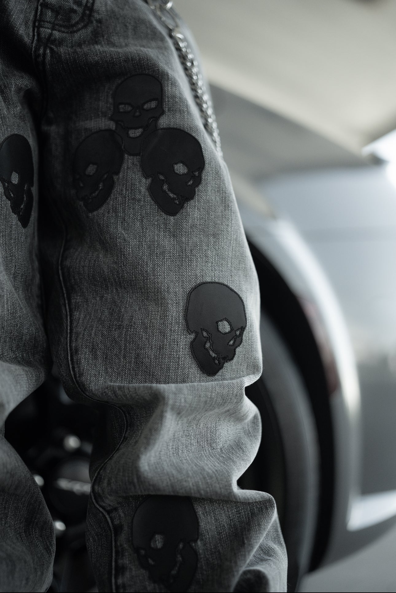 GFR Skull Head Denim