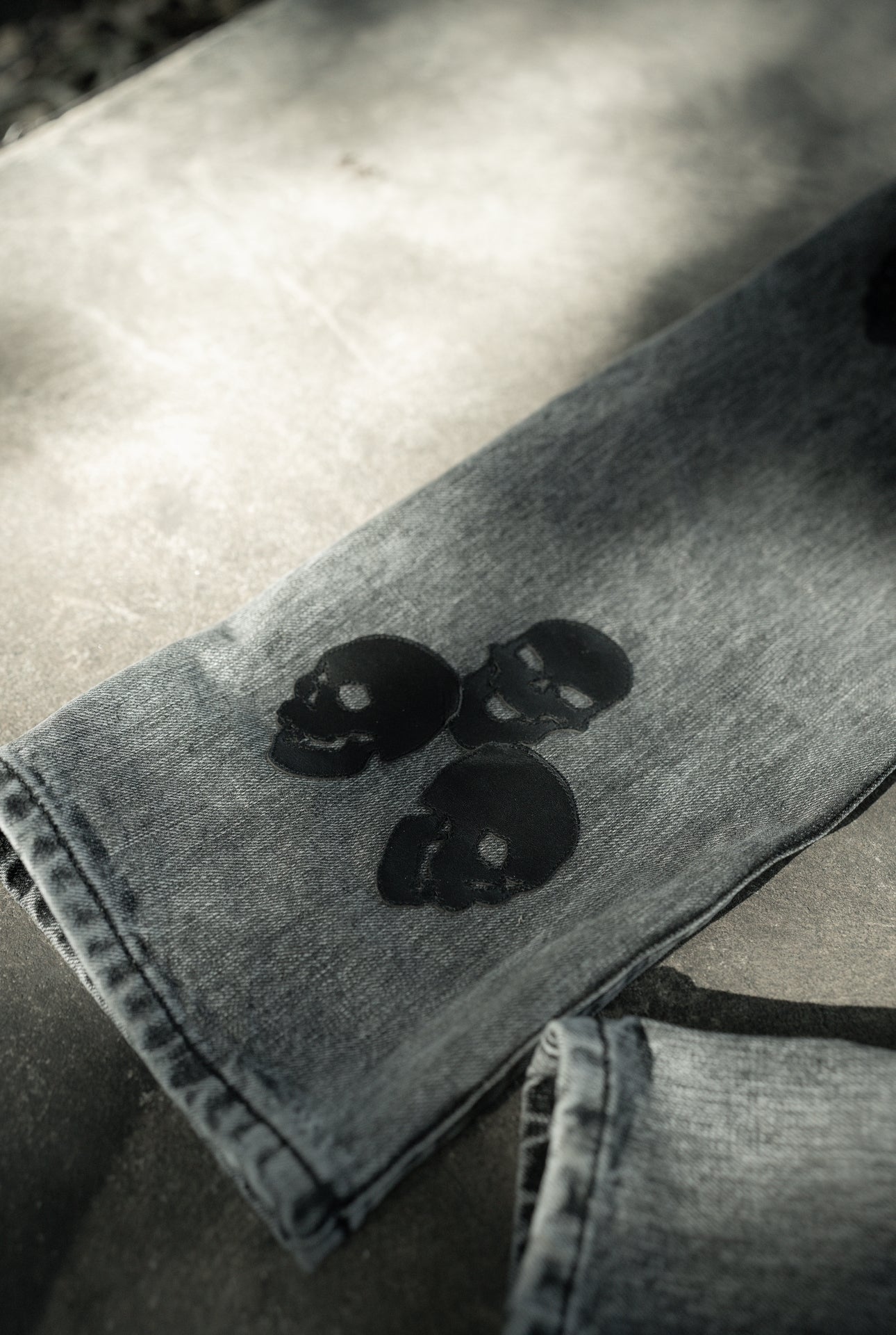 GFR Skull Head Denim